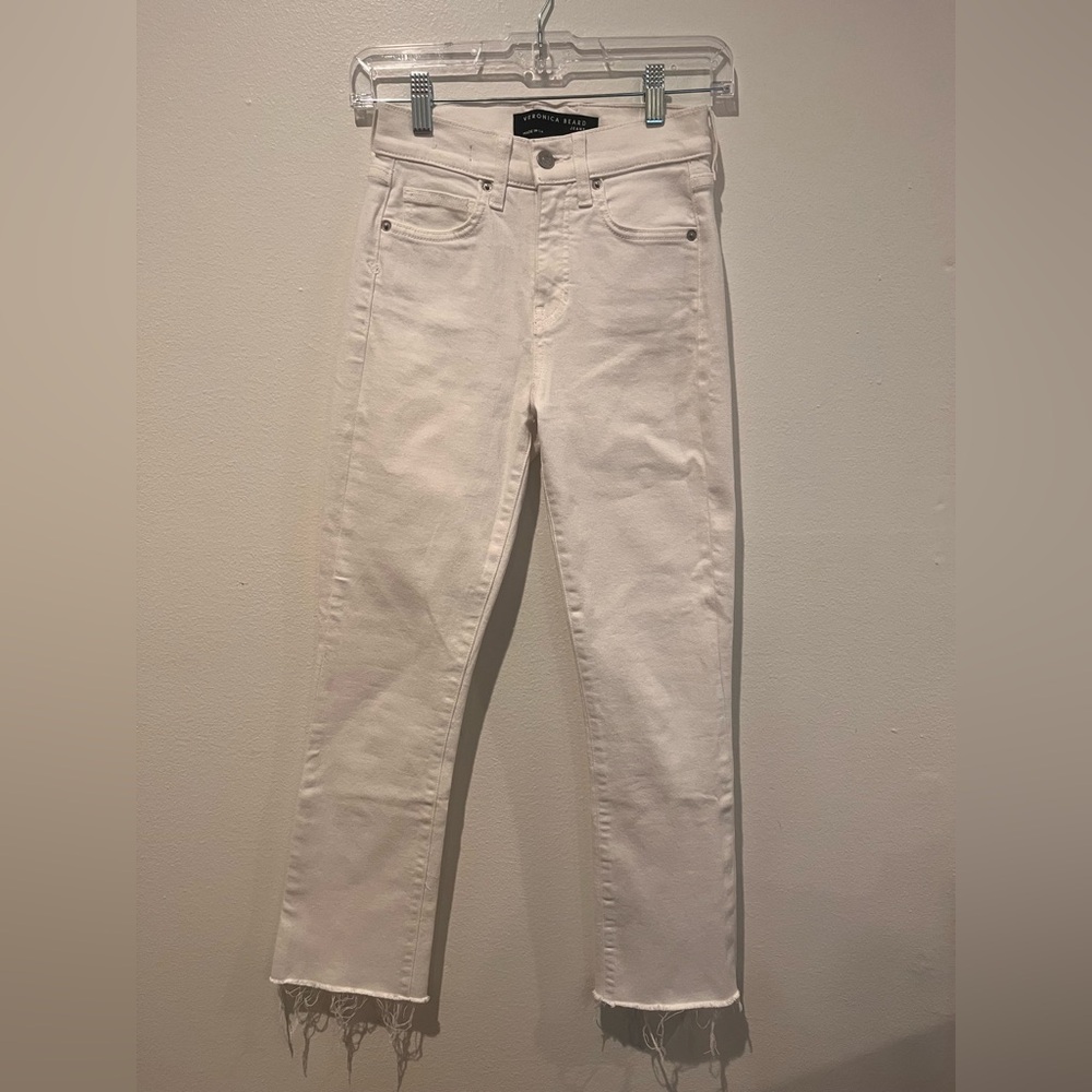 Veronica Beard CARLY KICK FLARE HIGH RISE, White - 24 - Picture 2 of 6